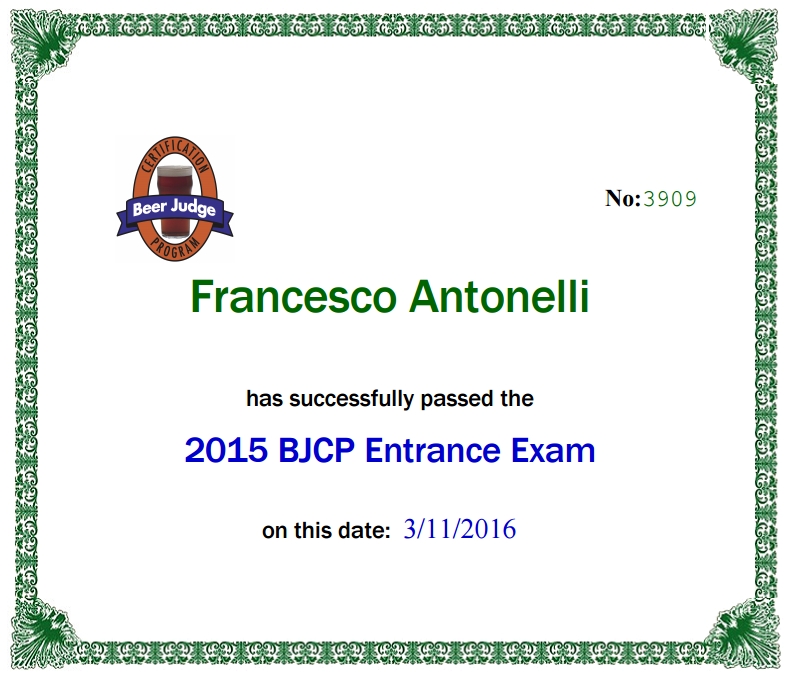 BJCP Francesco Antonelli Provisional